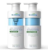 Dr.Healdy Anti-Dandruff Shampoo and conditioner set-2% Salicylic Acid,Stop Flaky and Itchy Scalp ...