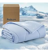Bedsure Premium Cooling Blanket for Medium Dog - Q-MAX>0.5, Breathable Summer Washable Cold Pet T...
