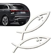 WZP 2PCS Jesus Fish Decal Emblem, 3D Aluminum Alloy Christian Fish Symbol for Car, Weatherproof J...