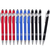 Gel Pens, 12 Pcs Pens Fine Point Smooth Writing Pens, Gel Ink Pens with Screens Touch Stylus Tips...