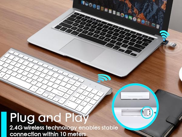 keyboard wireless white
