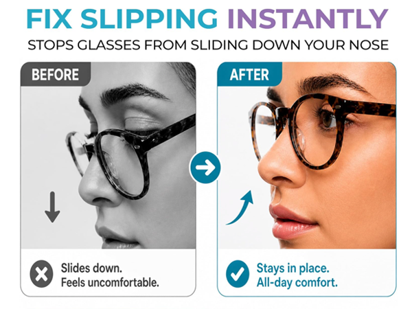 repuestos gafas almohadillas adhesivas protectores montura comodidad nariz ajuste seguro suave gel