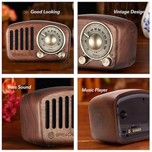 retro radio bluetooth speaker