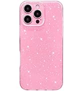 Hython Case for iPhone 16 Pro Max Case Glitter Cute Sparkly Shiny Bling Sparkle Phone Cases 6.9