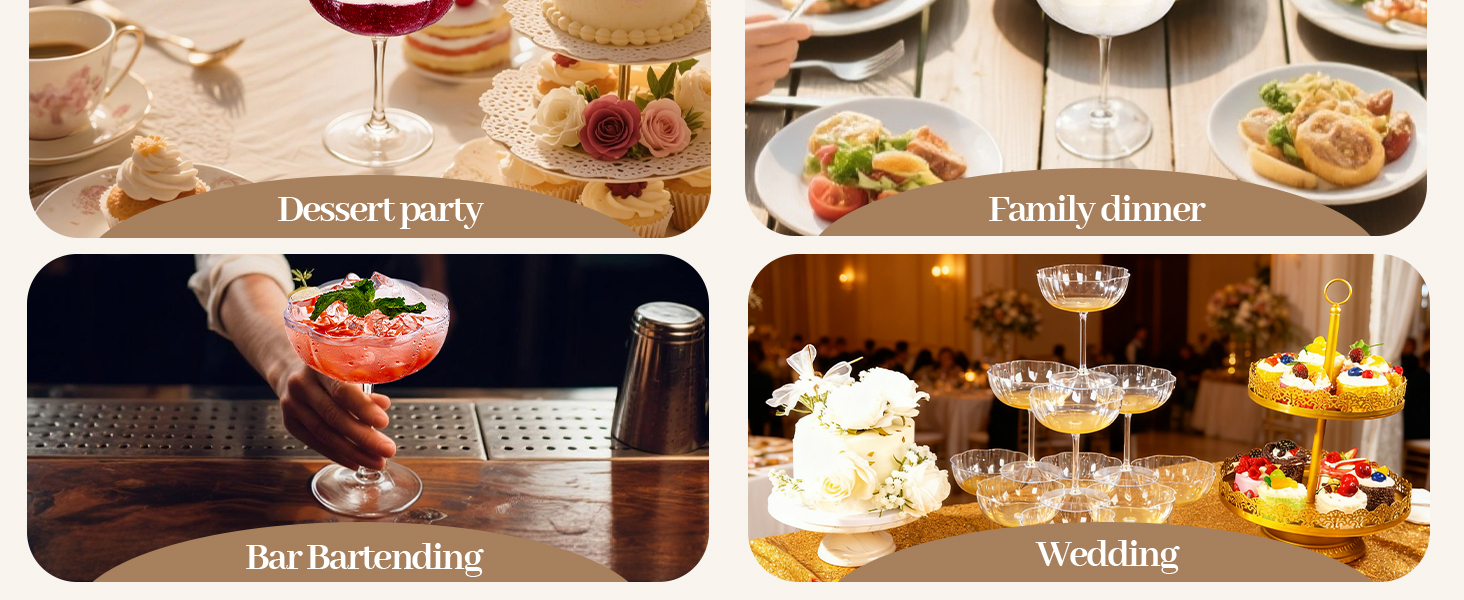 disposable martini glasses for parties