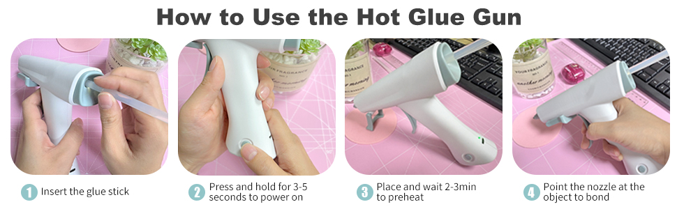 Cordless hot glue gun