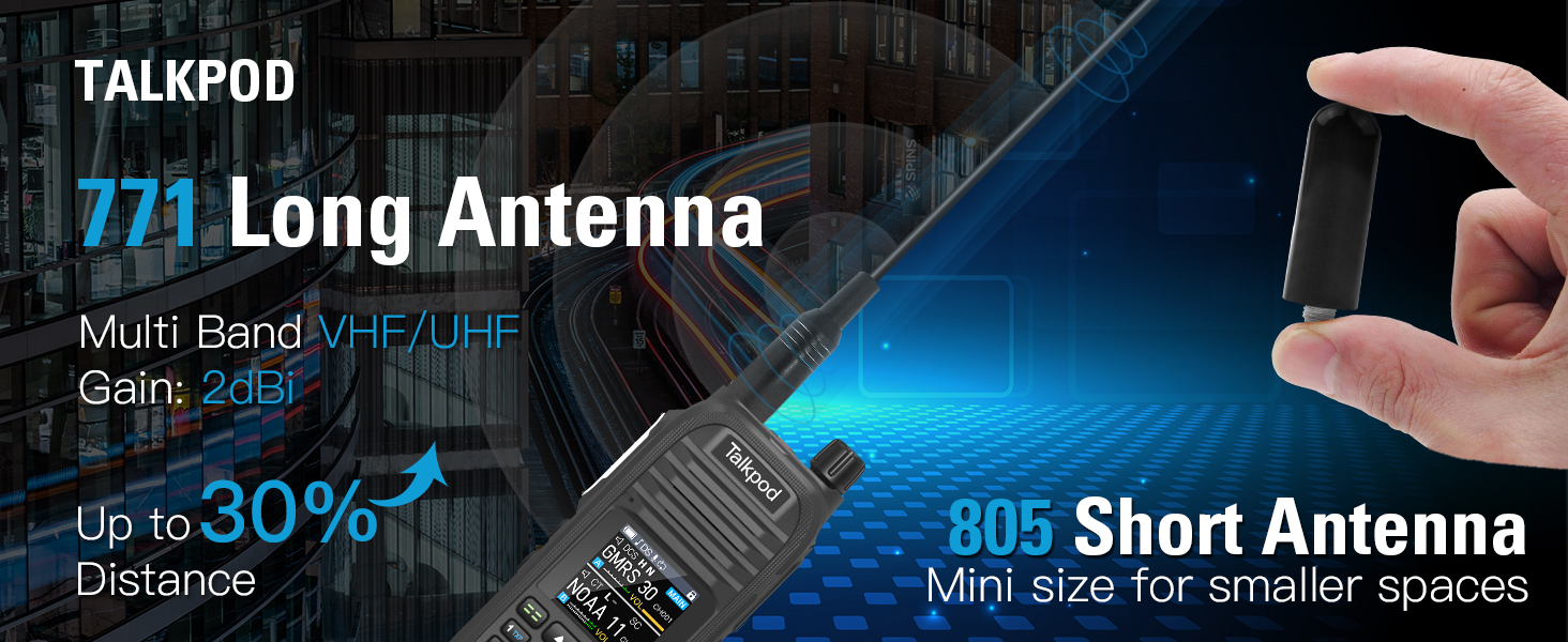 long antenna and short antenna