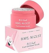 Bare August Foot Scrub - Pure & Natural Exfoliating Treatment - Soothes Skin, Softens Calluses, E...
