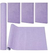 CRASPIRE 51x11.8 Linen Book Cloth Light Purple Lilac for Books Binding Fabric Surface Paper Backe...