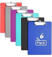 XUCHUN ClipBoards 8.5x11,Plastic Clip Boards with Pen Holder Nursing Clipboard, Low-Profile Clip ...