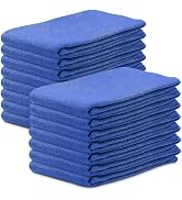 Cotton Towel for Car Supplies for Women - 15Pcs Blue Kitchen Dish Rags for Cleaning House Essenti...