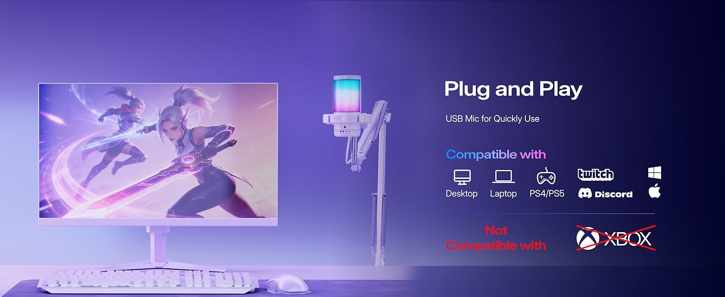 plug and play gaming microphone for pc
