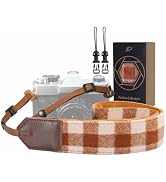 Padwa Lifestyle Camera Strap - 2" Full Grain Leather Ends Camera Straps for Photographers
