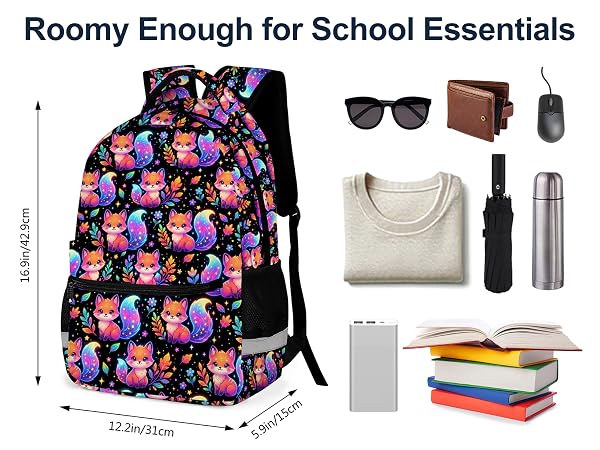 fox school backpack