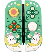 Sanfulin Silicone Ergonomic Protective Case for Nintendo Switch/Switch OLED Controllers with 2 Si...
