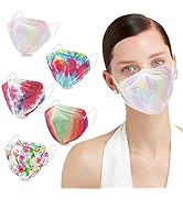 KN95 Face Masks 50 Pack 5-Ply Breathable Safety Respirator Multicolor Cup Dust Disposable KN95 Ma...