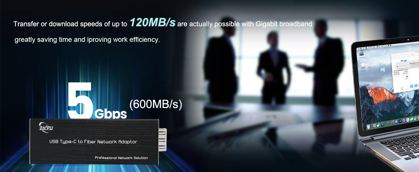 Type-c fiber network adaptor usb3.0 to SFP 2