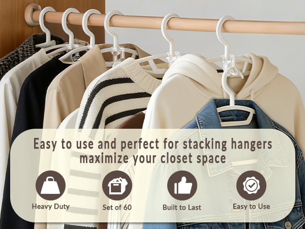 clothes hanger connector hooks