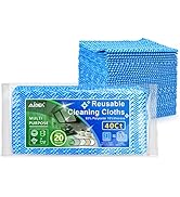 AIDEA Cleaning Wipes, Cleaning Wipes-40Ct(1 Pack), Multi-Purpose Towel Reusable Cleaning Cloths, ...