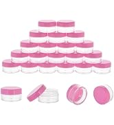 10 Gram 20 Count Sample Containers, Small Plastic Containers with Lids, Empty Sample Jars with La...