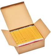 Madisi Wood-Cased #2 HB Pencils Bulk, 240 Count, Pre-sharpened | Box of Number 2 Pencils, Yellow,...