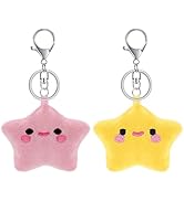 PLwelth Cute Keychain for Girls Boys Plush Keyring for Backpack Car Wallet Accessories Gifts for ...