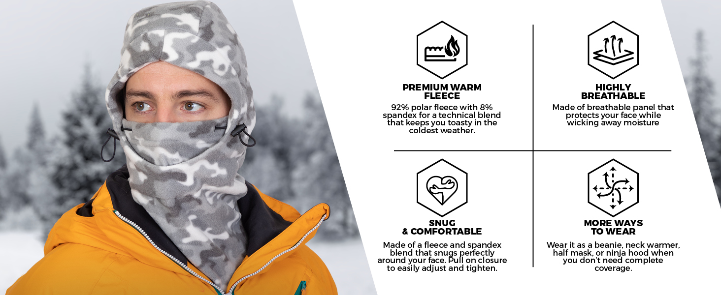 adult shield cute hoodie balaklava warmer hat thermal snowmobile ninja facemasks motorcycle