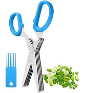 Herbal Scissors Stainless Steel 5 Blade Kitchen Scissors Mince Fresh Herbs & Leafy Greens Kitchen...