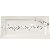 Mud Pie Happy Hostess Serving Platter, White