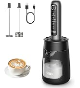 DREO BaristaMaker Nano Handheld Milk Frother Coffe Frother with Cup | 4-Modes for Latte Art Micro...