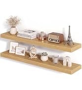 Fun Memories 36Inch Floating Shelves for Wall, 8 Inch Deep Shelves for Bathroom|Bedroom|Kitchen, ...