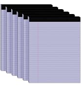 6pcs Legal Pads 8.5 x 11,Notepads 8.5 x 11 Inch, 30 Sheets/Pack, Purple Note Pads Clear Print Wri...