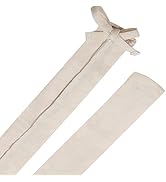 Aspen Creative 15010-11A, 4' Cornsilk Faux Silk Fabric Cord & Chain Cover, Easy to Install for Li...