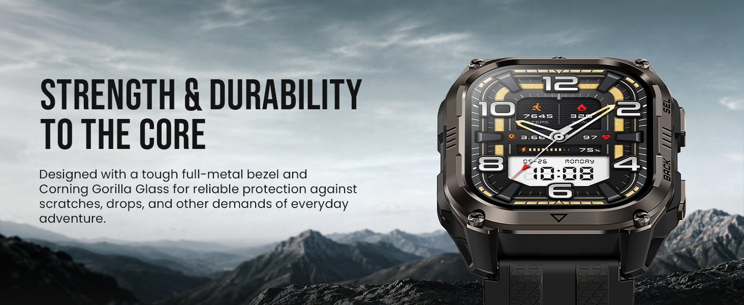 Strength and durability smart watch, rugged smart watch