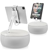 AboveTEK Tablet Pillow Stand Holder for Bed, Hands Free 360° Swivel Phone/iPad/Kindle Pillow Stan...