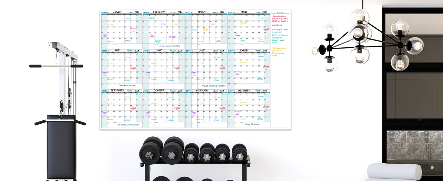 12 month dry erase calendar for wall