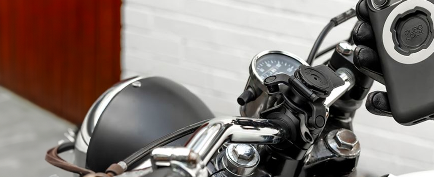 quad lock handlebar mount with vibration dampener