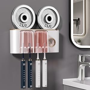 mirror toothbrush holder