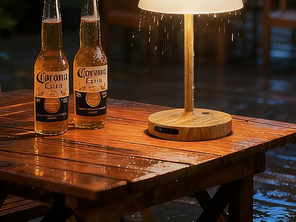 WATERPROOF CORDLESS TABLE LAMP Light Up Any Space