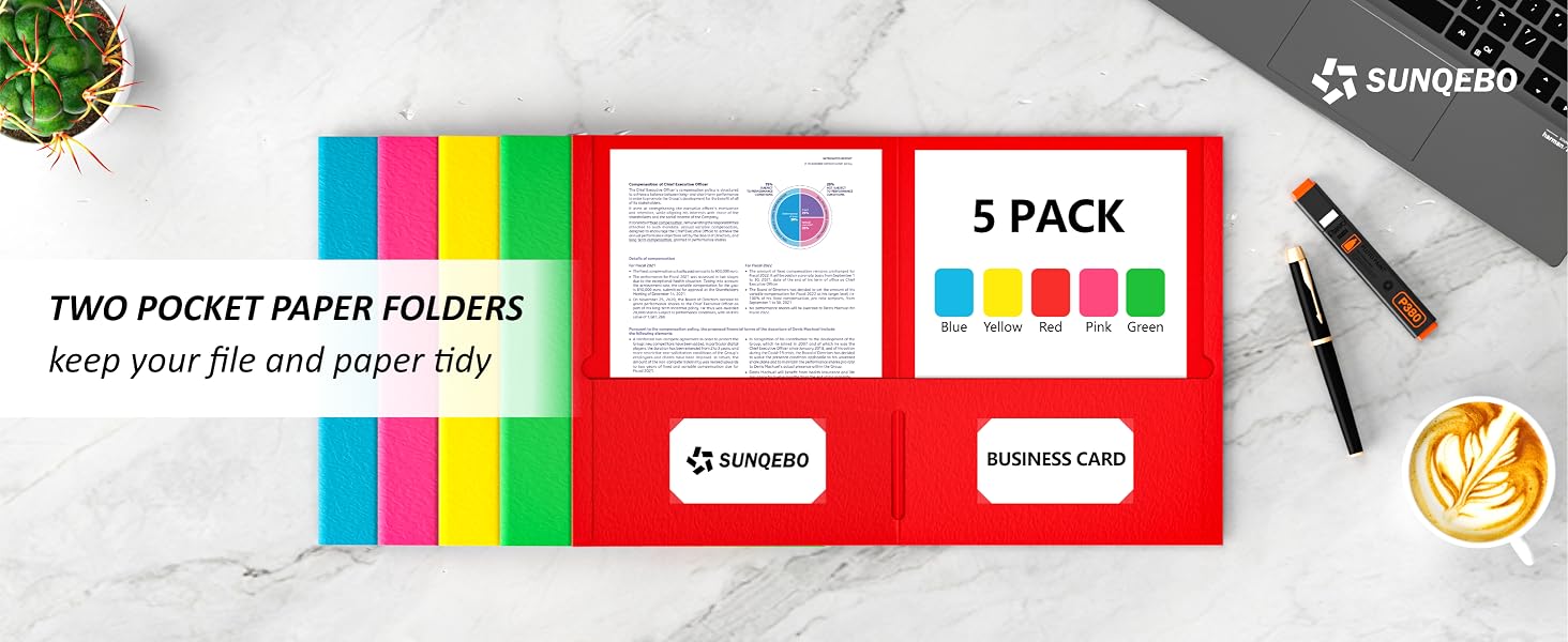 folders with pockets