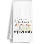 HSIASHENG Funny Baking Kitchen Towels, Gifts for Sourdough Bread Bakers Baking Lovers Dish Towels...