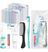 SLequipo Travel Toothbrush Kit Bulk Hygiene Kit Bulk Individually Packed with Mouthwash,Toothpast...