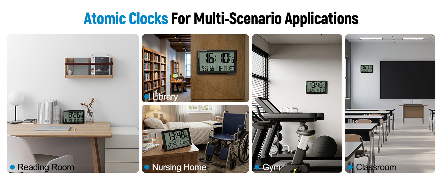 Digital Wall Clock Battery Operated