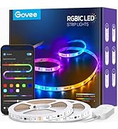 Govee 65.6ft RGBIC LED Strip Lights, Color Changing LED Strips, App Control via Bluetooth, Smart ...