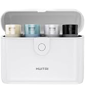 HUITAI Travel Bottles with Case, 4x2oz TSA Approved, Leak-Proof, Press to Unlock, Compact & Porta...
