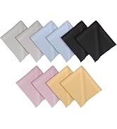 DVLOL 10 Pack Microfiber Cleaning Cloths, 6x7 Inch Reusable Lens Cloth for Glasses, Screens, Came...