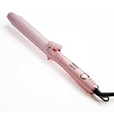 1 1/4 Inch Curling Iron with Clipped Tourmaline Ceramic Barrel Professional 1.25 Inch Hair Curler...