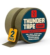 Thunder Tape Tactical Grip Tape – 2 Roll Pack ODG (Green) – Gun Grip Tape for Rifle, Firearm, Kni...