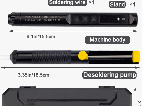 USB Soldering Iron Kit Portable Tools Cordless Soldering Iron