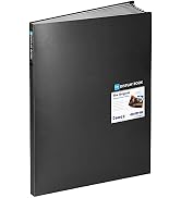 Sooez Heavy Duty Binder with Plastic Sleeves 18"x24", Portfolio Folder with 30 Clear Sheet Protec...